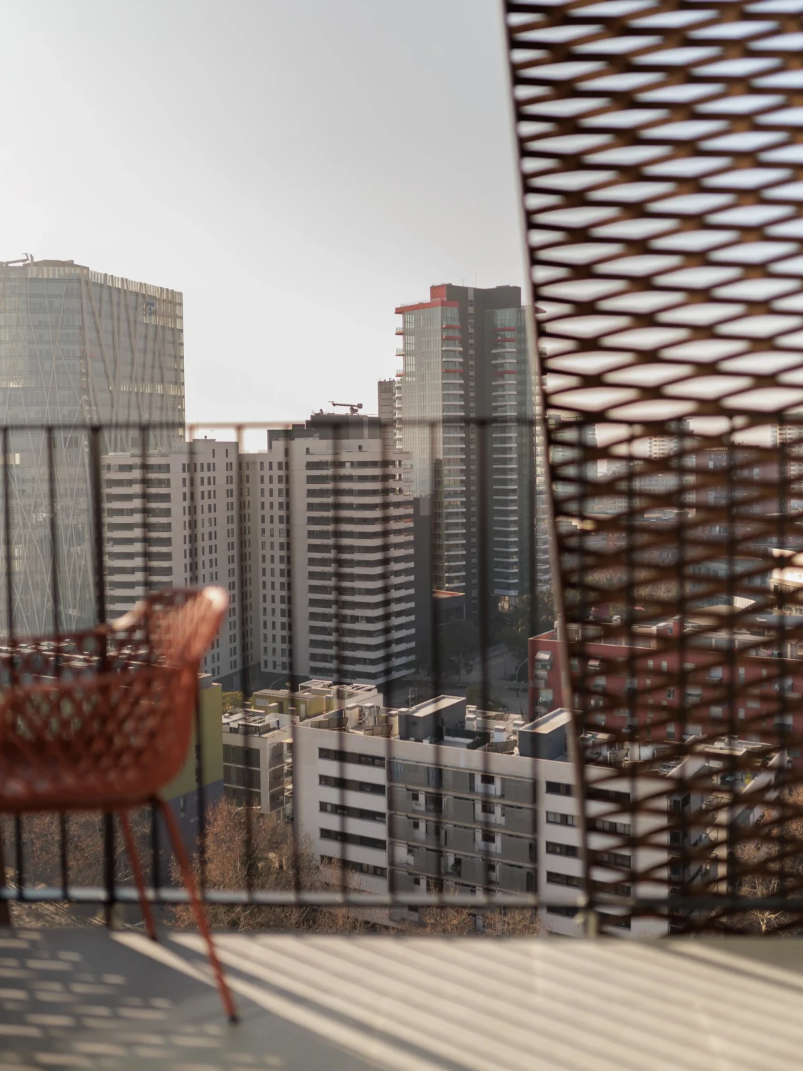 Balcón con vistas a Barcelona desde habitacion